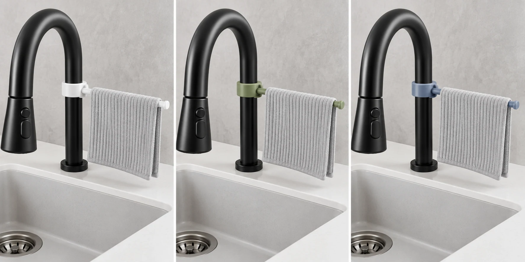 Rotating Faucet Dishcloth Holder